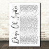 Train Drops Of Jupiter White Script Song Lyric Quote Print