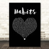 Machine Gun Kelly Habits Black Heart Song Lyric Print