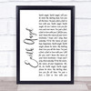 Marvin Berry & The Starlighters Earth Angel White Script Song Lyric Print