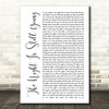 Nicki Minaj The Night Is Still Young White Script Song Lyric Print