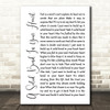 The Style Council A Solid Bond In Your Heart White Script Song Lyric Print