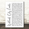 Tina Turner Nutbush City Limits White Script Song Lyric Print