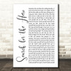 M People Search for the Hero White Script Song Lyric Print