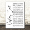 Prince Raspberry Beret White Script Song Lyric Print