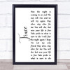 twenty one pilots Truce White Script Song Lyric Print