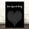 Mariah Carey One Sweet Day Black Heart Song Lyric Print
