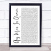 Blue October Any Man In America White Script Song Lyric Quote Music Print