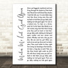 Drake White Makin' Me Look Good Again White Script Song Lyric Quote Music Print