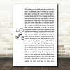 John Mayer 3x5 White Script Song Lyric Quote Music Print