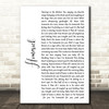 Kane Brown Homesick White Script Song Lyric Quote Music Print