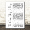 Katie Melua The Closest Thing To Crazy White Script Song Lyric Quote Music Print