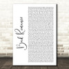 Lady Gaga Bad Romance White Script Song Lyric Quote Music Print