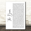 Maren Morris The Bones White Script Song Lyric Quote Music Print