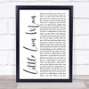 Mumford & Sons Little Lion Man White Script Song Lyric Quote Music Print
