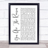 Calum Scott You Are The Reason White Script Song Lyric Quote Print
