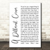 George Michael A Different Corner White Script Song Lyric Quote Print