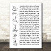 Whitney Houston Didn't We Almost Have It All White Script Song Lyric Quote Print
