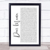 2Pac Dear Mama White Script Song Lyric Quote Print