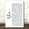 Dodie When White Script Song Lyric Quote Print