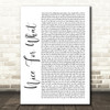 Drake Nice For What White Script Song Lyric Quote Print