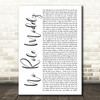 J Cole No Role Modelz White Script Song Lyric Quote Print