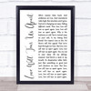 Joy Division Love Will Tear Us Apart White Script Song Lyric Quote Print