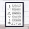 Loggins & Messina House at Pooh Corner White Script Song Lyric Quote Print