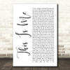 This Is Me The Greatest Showman White Script Song Lyric Quote Print