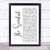 Coldplay The Scientist White Script Song Lyric Quote Print