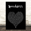 Michael Jackson Speechless Black Heart Song Lyric Print