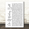 Eric Church Like A Wrecking Ball White Script Song Lyric Quote Print