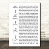 Mayday Parade I Swear This Time I Mean It White Script Song Lyric Quote Print