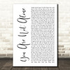 Michael Jackson You Are Not Alone White Script Song Lyric Quote Print