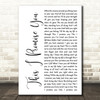 N Sync This I Promise You White Script Song Lyric Quote Print