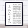 Talking Heads This Must Be The Place White Script Song Lyric Quote Print