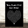 3 Doors Down Your Arms Feel Like Home Black Heart Song Lyric Wall Art Print