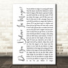 The Lovin' Spoonful Do You Believe In Magic White Script Song Lyric Quote Print