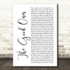 Gabby Barrett The Good Ones White Script Song Lyric Print