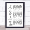 Gerry & The Pacemakers You'll Never Walk Alone White Script Song Lyric Print