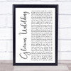 Steven Curtis Chapman Glorious Unfolding White Script Song Lyric Print