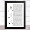Lin-Manuel Miranda, Christopher Jackson & Original Broadway Cast Of Hamilton One Last Time White Script Song Lyric Music Art Print