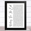 Linkin Park Waiting For The End White Script Song Lyric Music Art Print