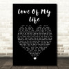 Scorpions Love Of My Life Black Heart Song Lyric Wall Art Print