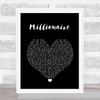 Scouting For Girls Millionaire Black Heart Song Lyric Wall Art Print