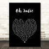 Shakin' Stevens Oh Julie Black Heart Song Lyric Wall Art Print