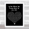 Smokie If You Think You Know How To Love Me Black Heart Song Lyric Wall Art Print