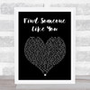 Snoh Aalegra Find Someone Like You Black Heart Song Lyric Wall Art Print