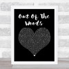 Taylor Swift Out Of The Woods Black Heart Song Lyric Wall Art Print