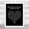 The Isley Brothers This Old Heart Of Mine (Is Weak For You) Black Heart Song Lyric Wall Art Print