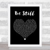 The Killers Be Still Black Heart Song Lyric Wall Art Print